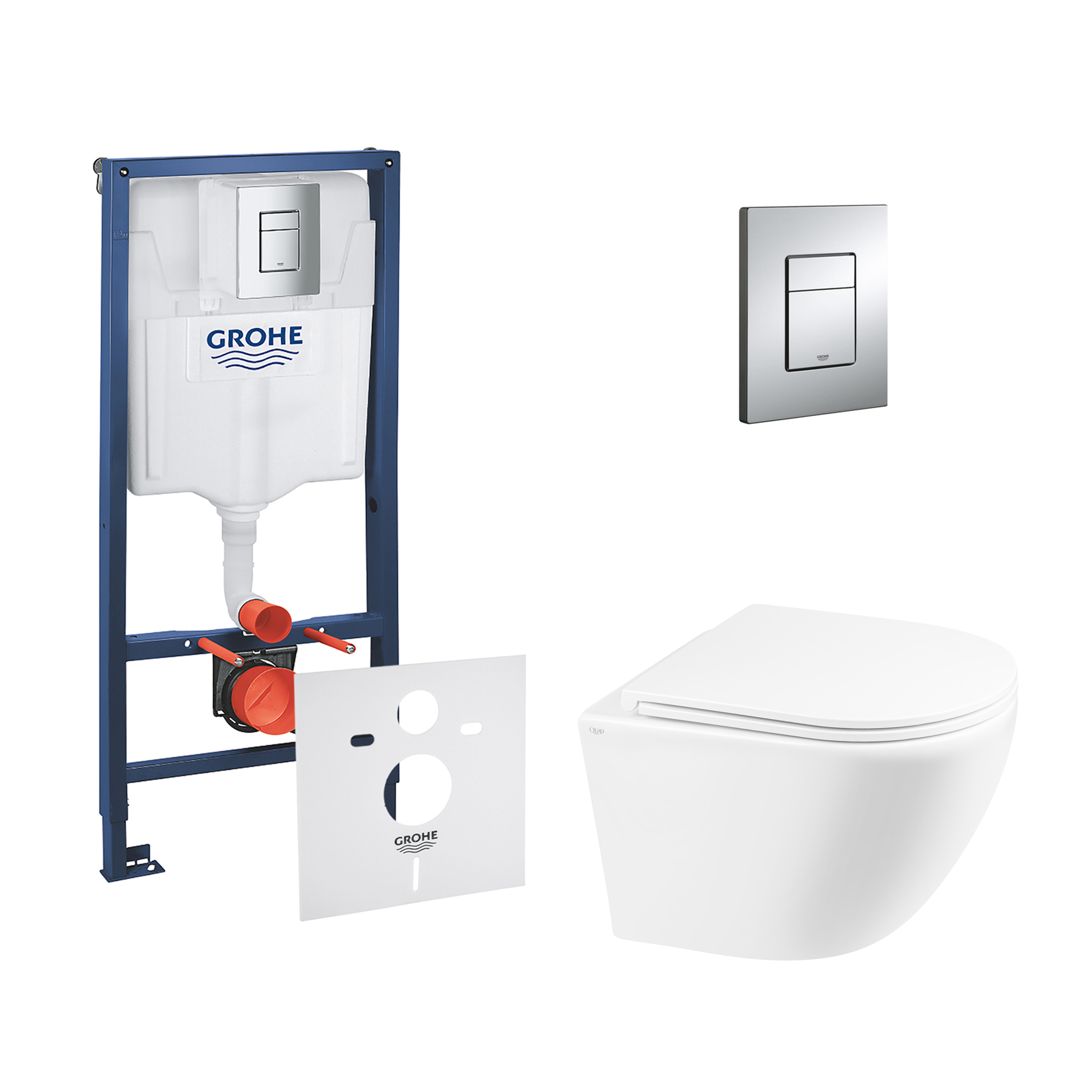 

Набор инсталляция 4 в 1 Grohe Rapid SL 38772001 + унитаз с сиденьем Qtap Robin QT1333046ERW (38772001QT1333046ERW)