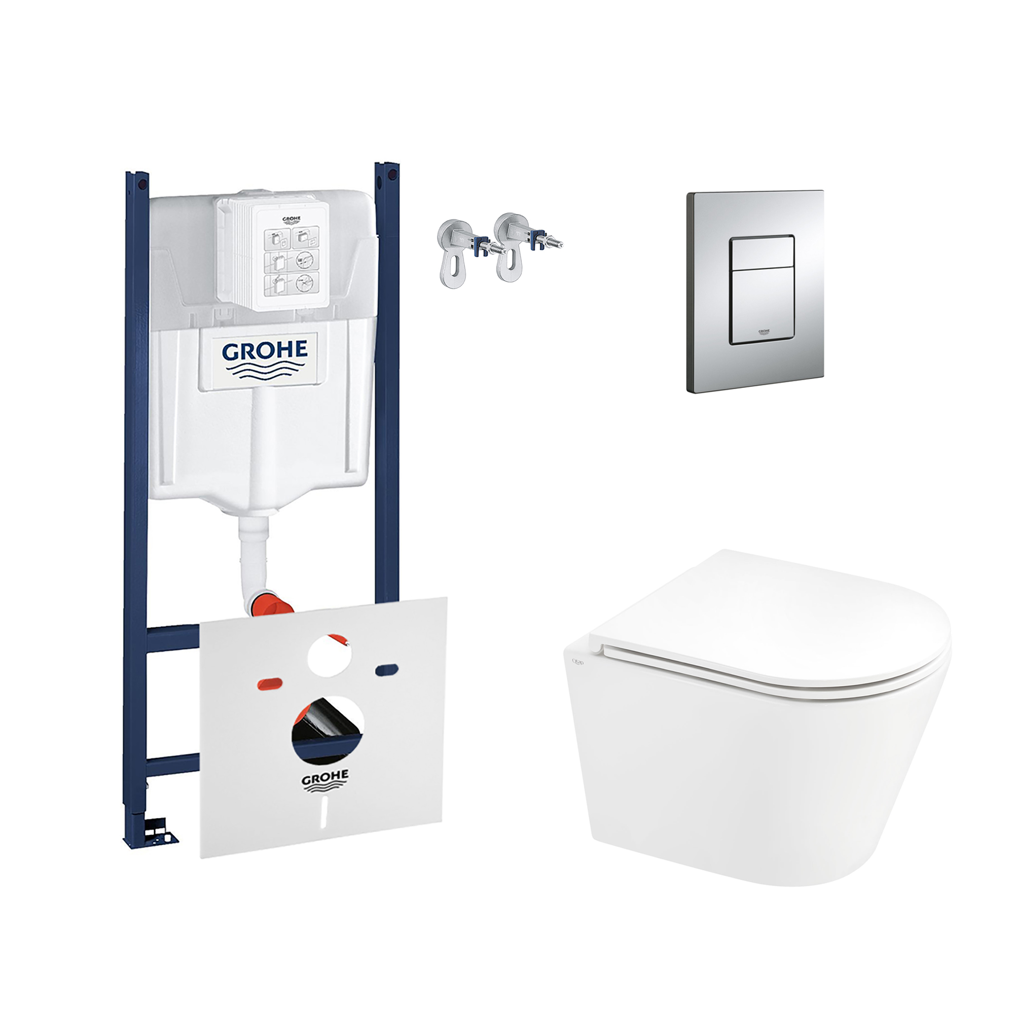 

Набор инсталляция 4 в 1 Grohe Rapid SL 3884000G + унитаз с сиденьем Qtap Scorpio QT1433053ERW (3884000GQT1433053ERW)