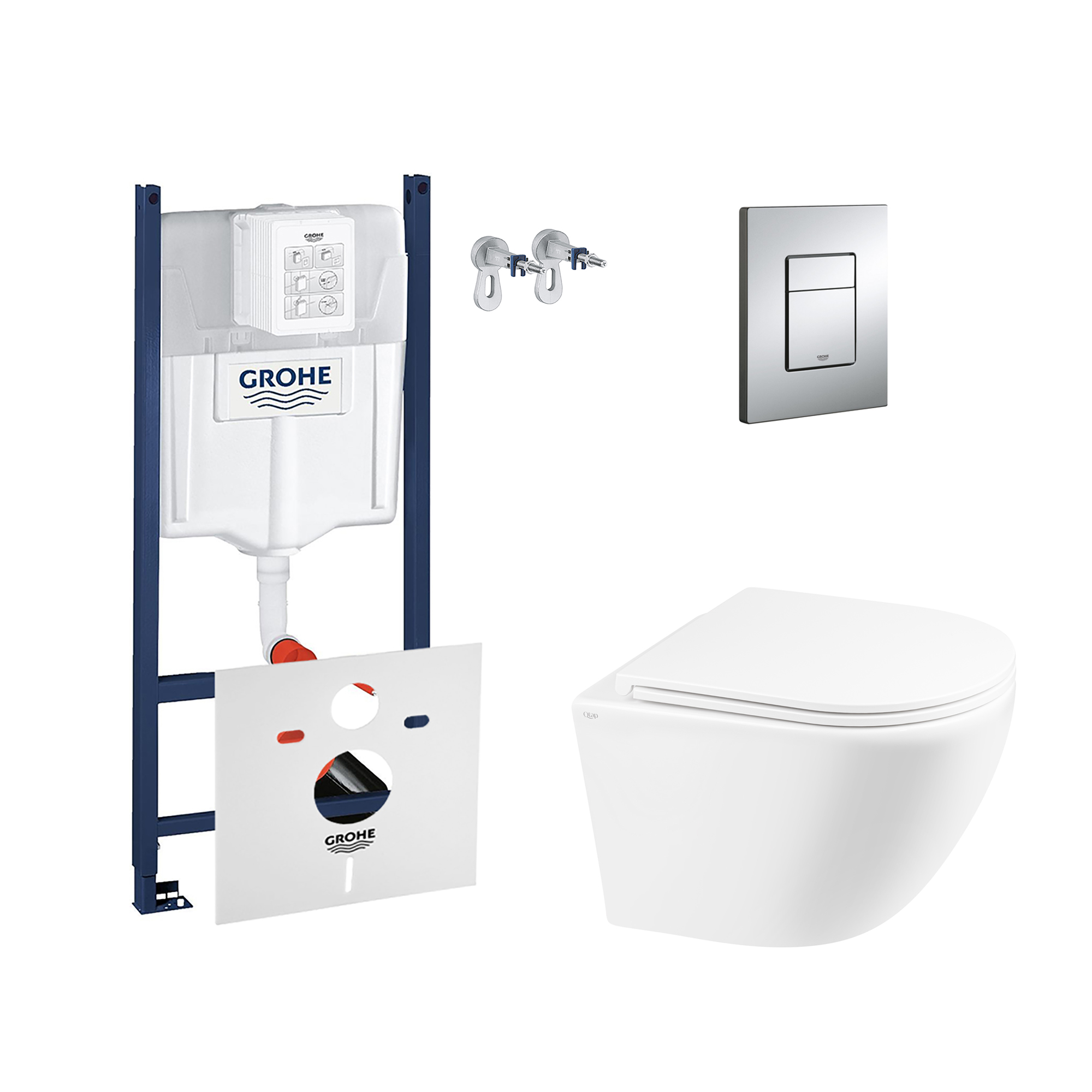 

Набор инсталляция 4 в 1 Grohe Rapid SL 3884000G + унитаз с сиденьем Qtap Robin QT1333046ENRW (3884000GQT1333046ENRW)