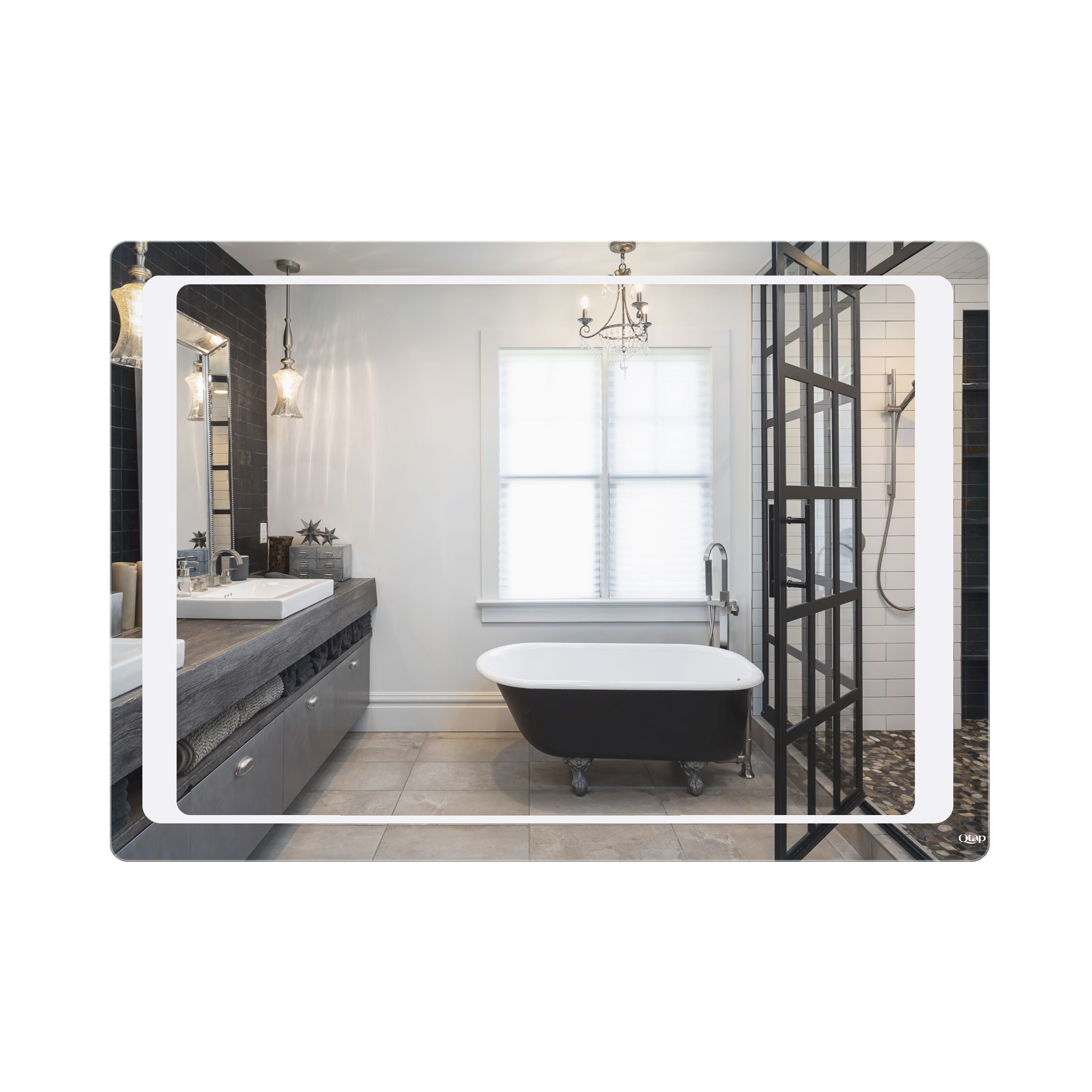 

Дзеркало Qtap Leo 1000х700 QT1178120870120W