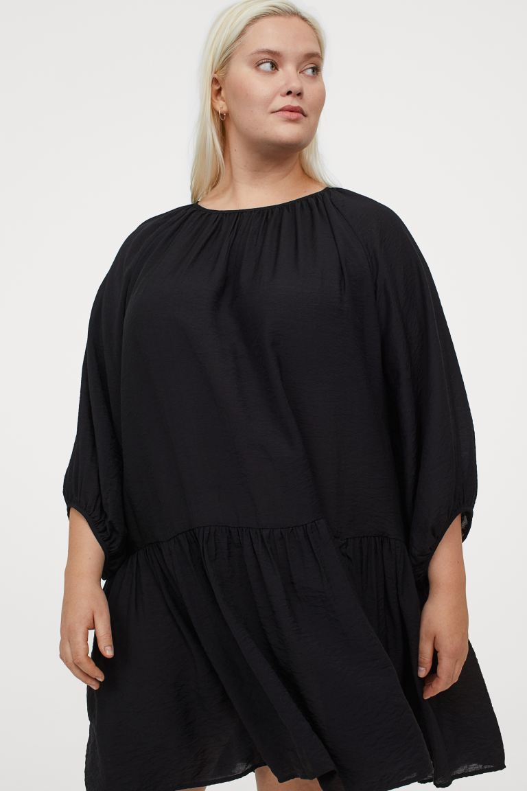 

Платье с пышными рукавами H&M XXXL Черный