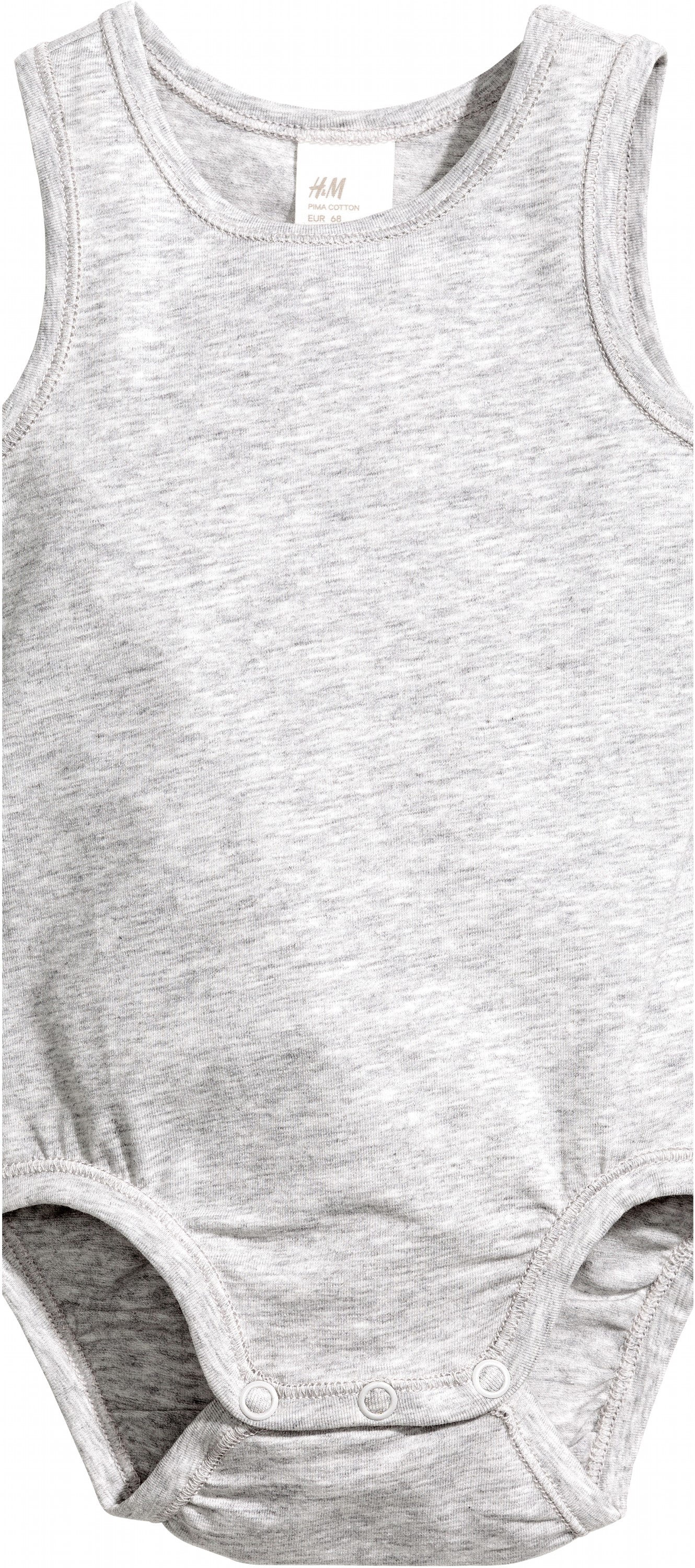 

Боди-майка H&M 5305556 50 см Серое меланж