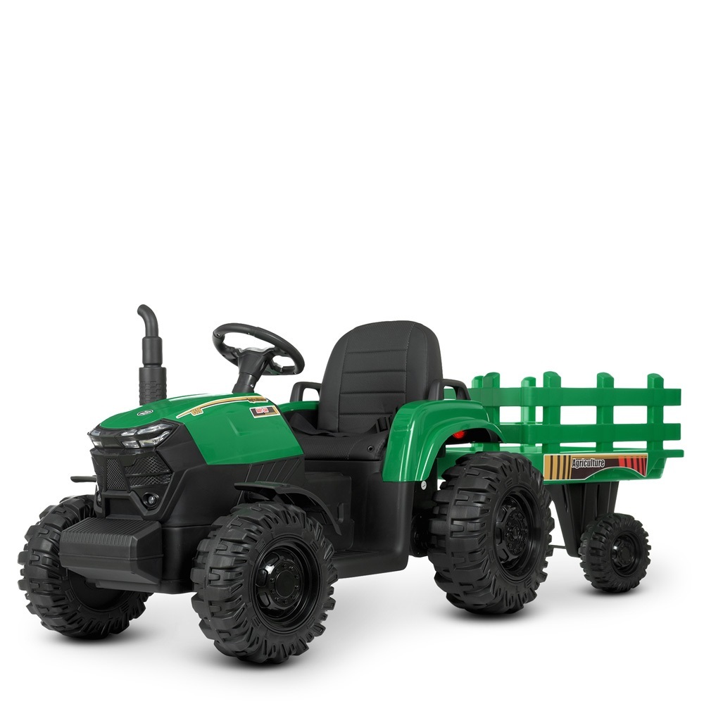 

Электромобиль Bambi Racer New 2х12V 7Ah трактор с прицепом M 4623EBLR-5(24V) Black-Green (M 4623EBLR)