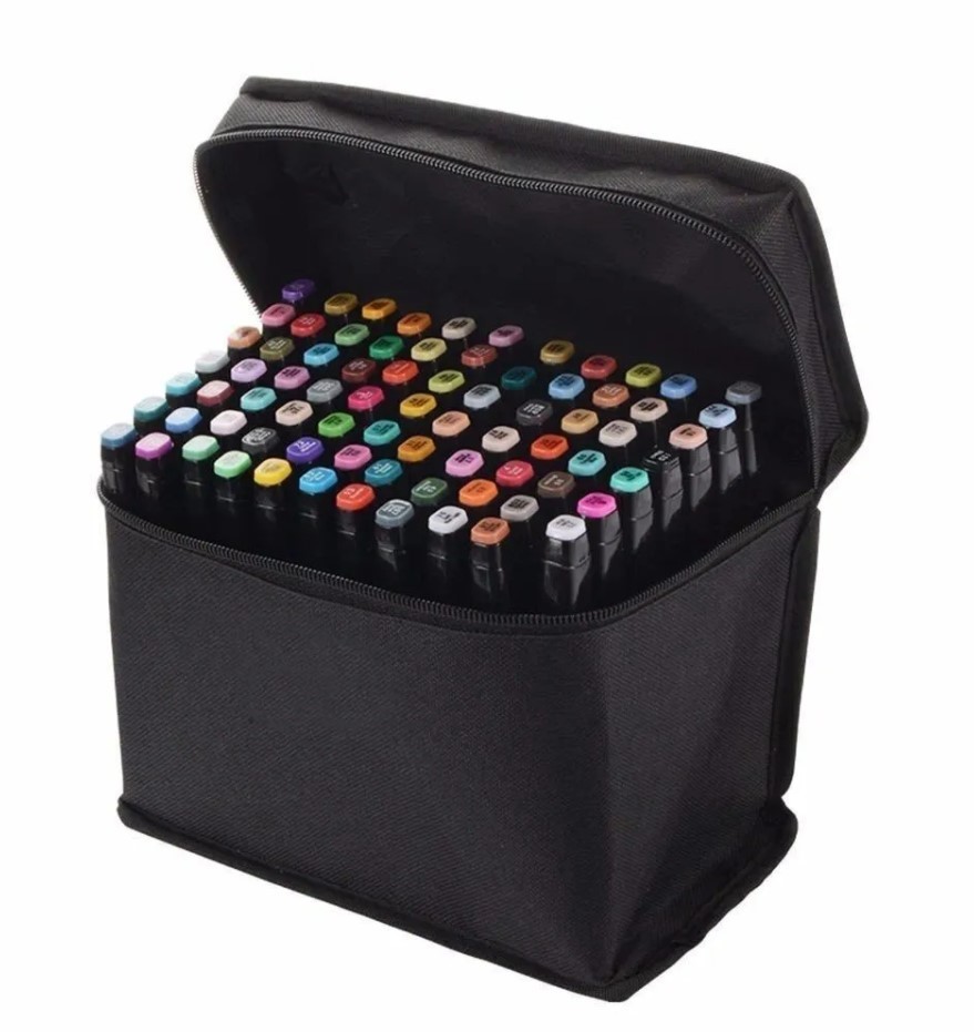 

Универсальний набор скетч маркеров для рисования двухсторонние 80шт