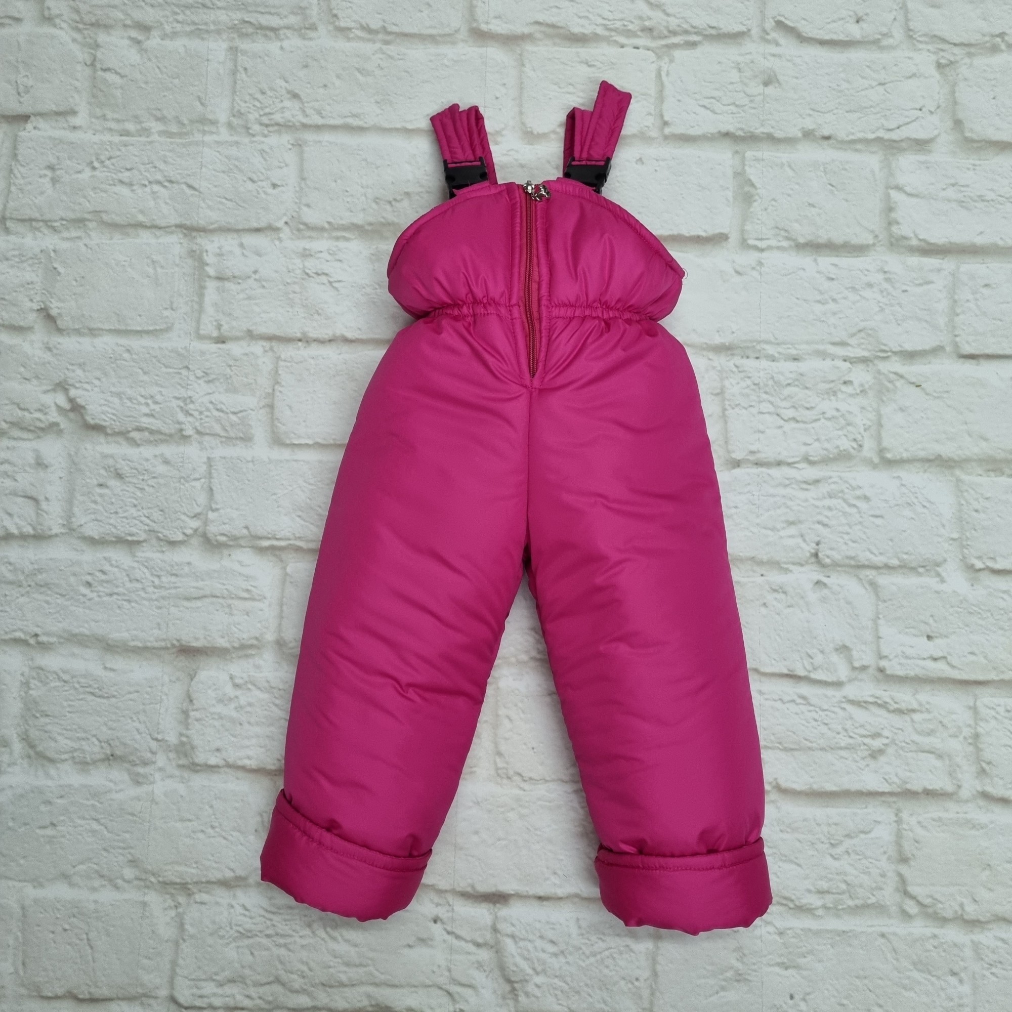

Теплые полукомбинезоны для детей For KIDS Умка 114-126 см малиновый