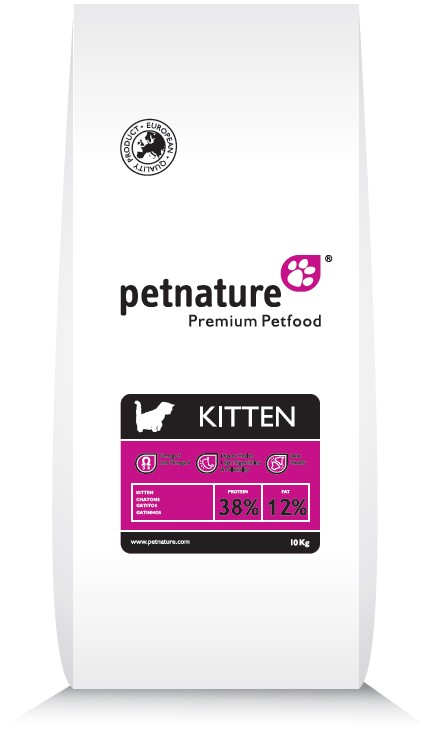 

Збалансований повнораціонний сухий корм PetNature для кошенят 10 кг