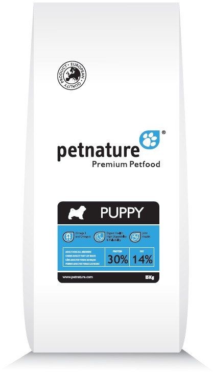 

Збалансований сухий корм PetNature для цуценят всіх порід 20 кг