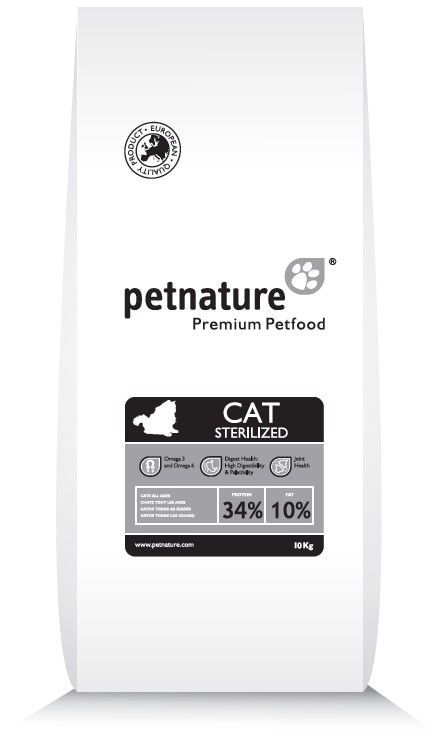 

Збалансований повнораціонний сухий корм PetNature для стерилізованих котів 2 кг