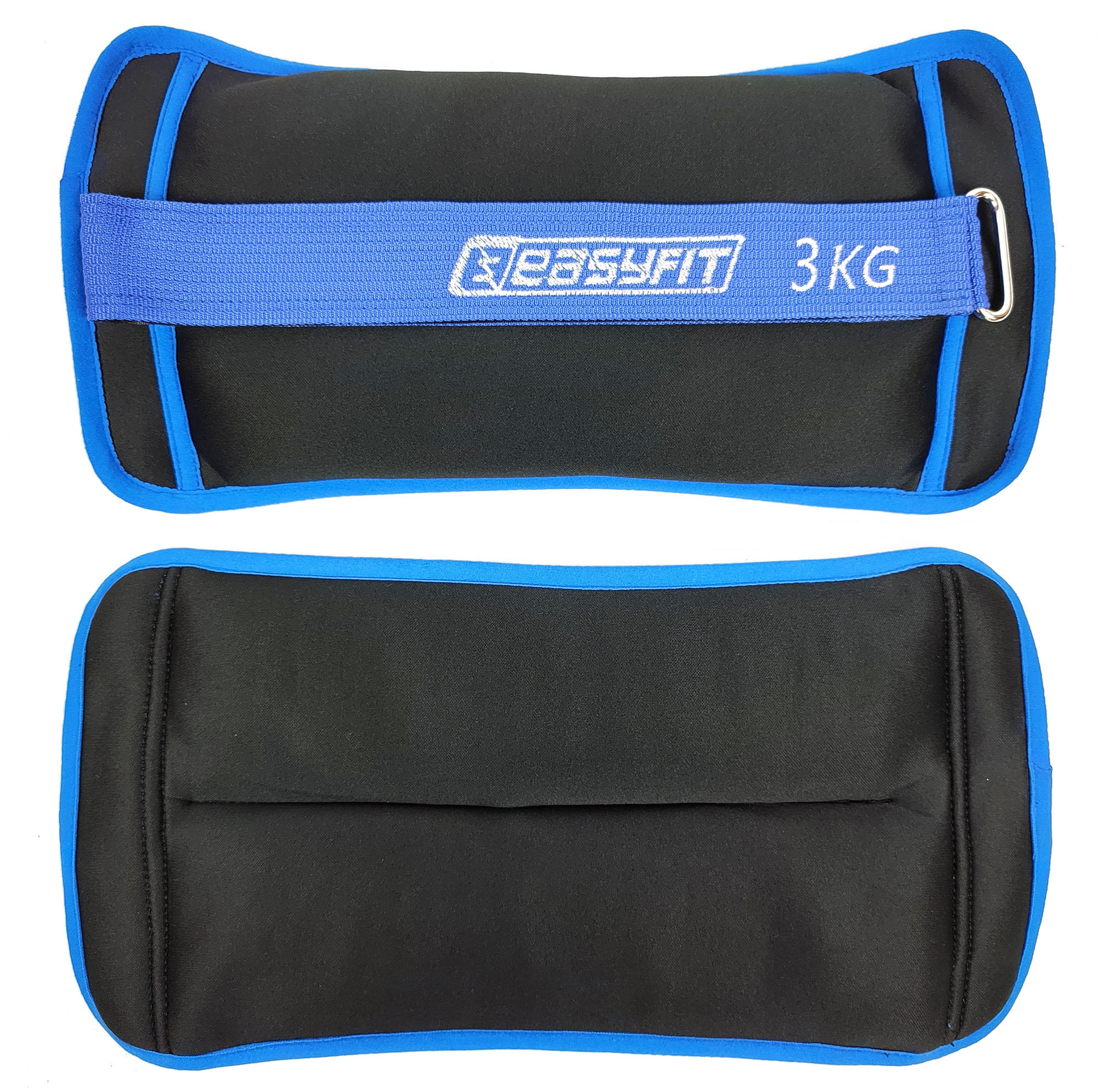 

Утяжелители EasyFit MYAKI 2 шт по 3 кг с фиксированным весом (эластичные манжеты для рук и ног с металлическим наполнителем, универсальные для бега)