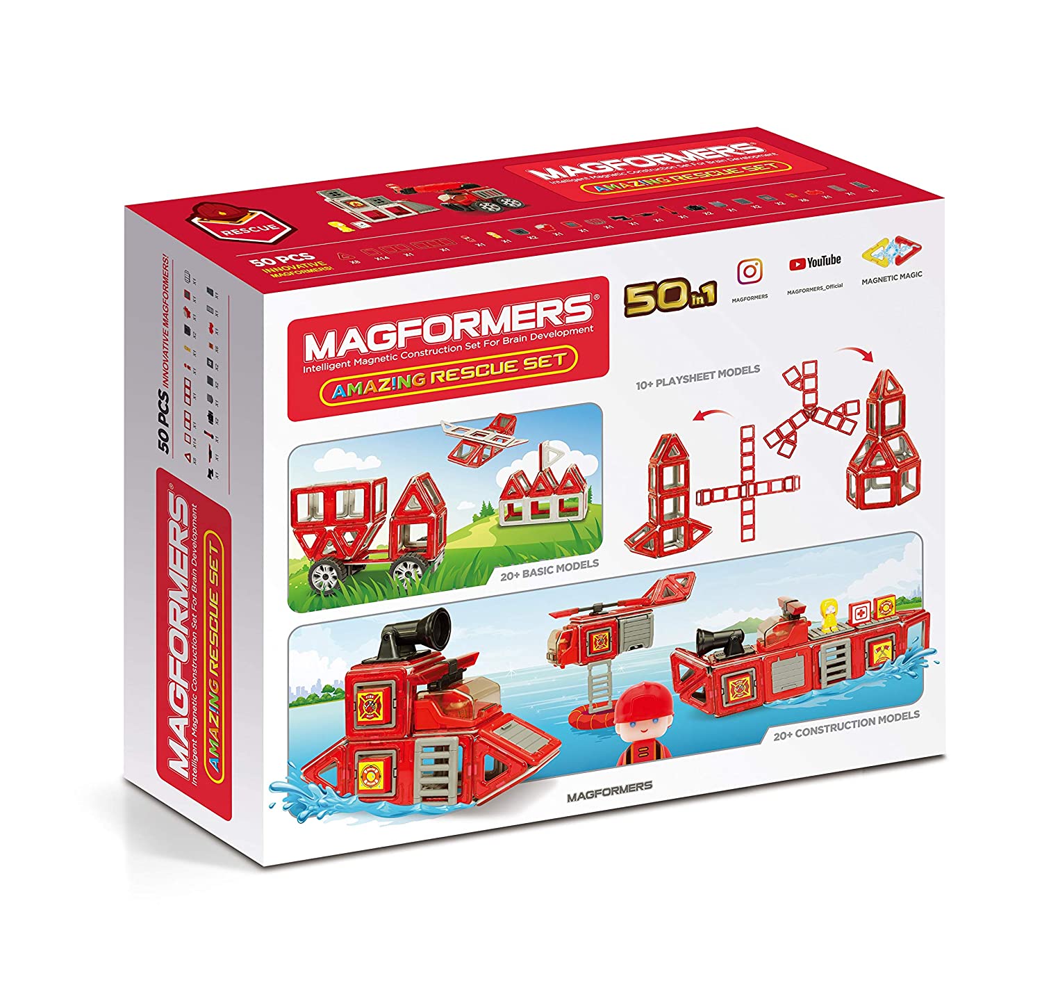 

Конструктор магнітний Magformers Рятувальний набір (005-717003)