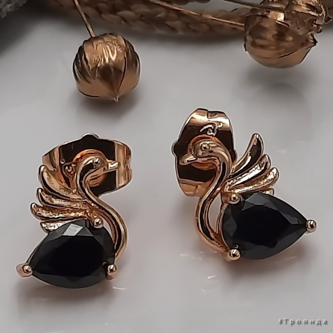 

Серьги с позолотой XUPING