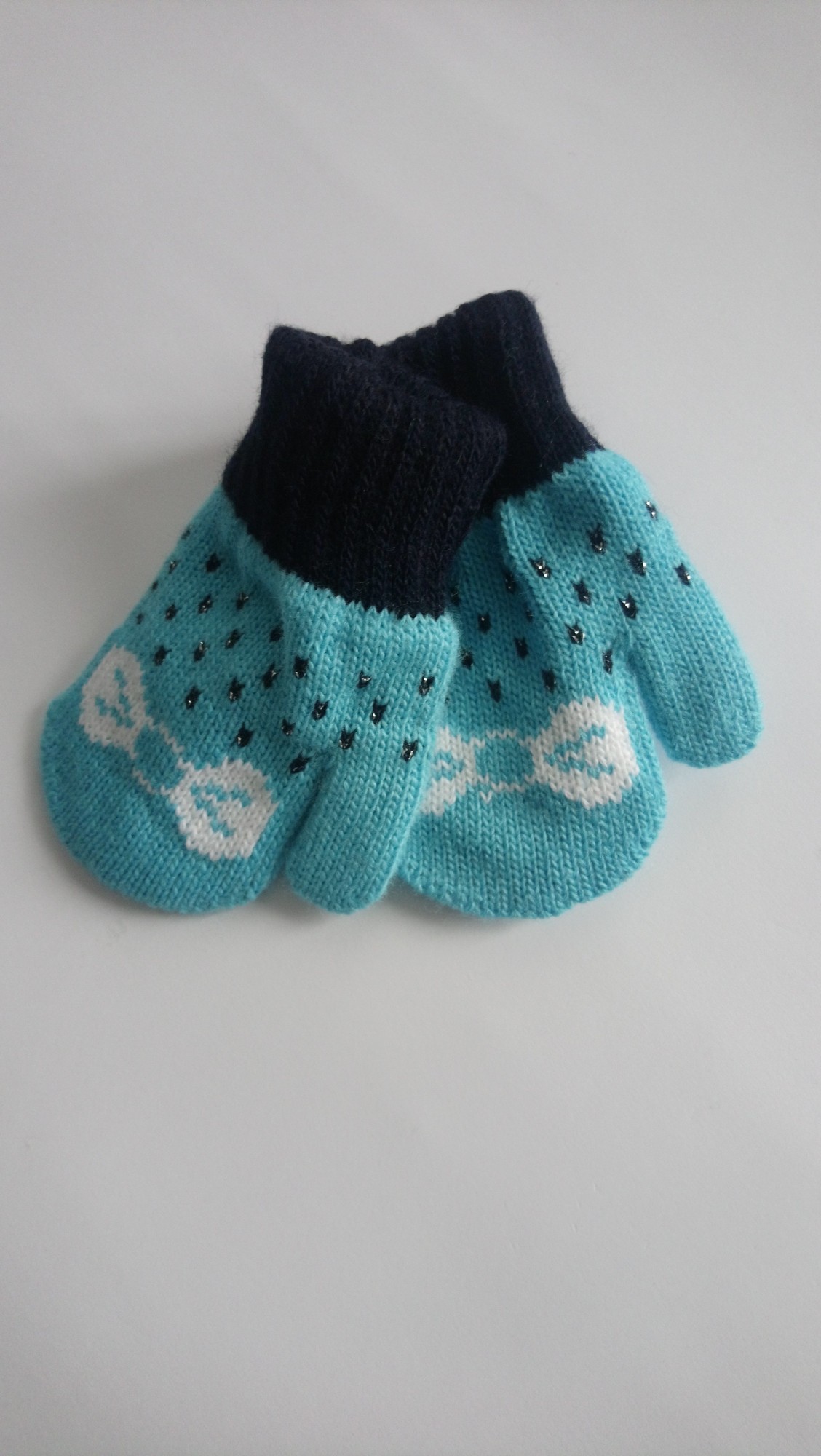 

Рукавички дитячі MARGOT BIS (BOW бірюзові) (0-1.5 років)