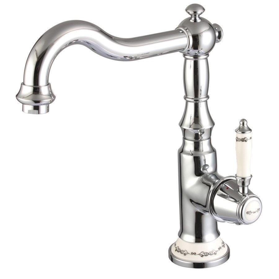 

Смеситель для кухни Devit Charlestone Ceramic (цвет - хром/керамика белая) (34508142)