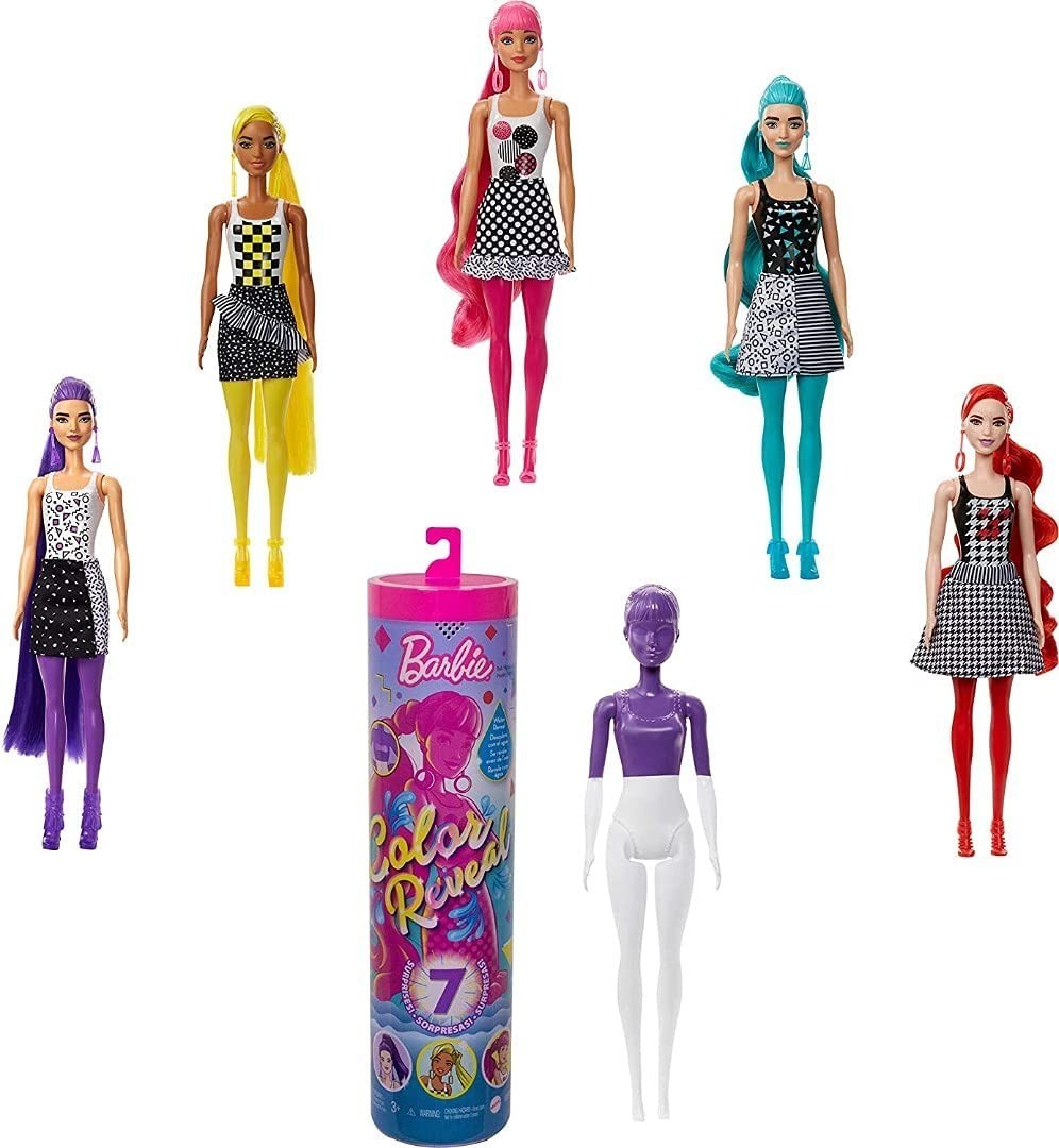 

Кукла-сюрприз Barbie Цветное перевоплощение серия Монохромные образы