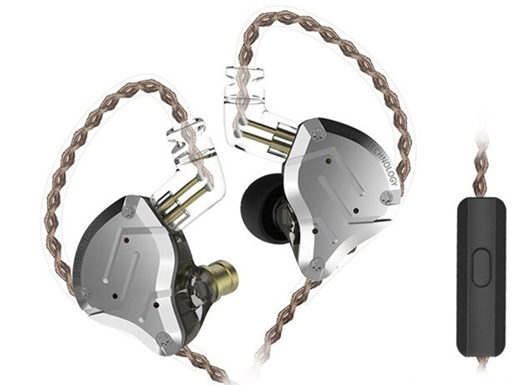 

Наушники KZ ZS10 Pro с микрофоном Чёрные
