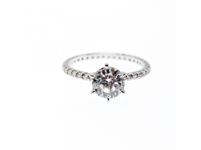 

Серебряное кольцо с фианитами Королева Sky Jewelry 003074