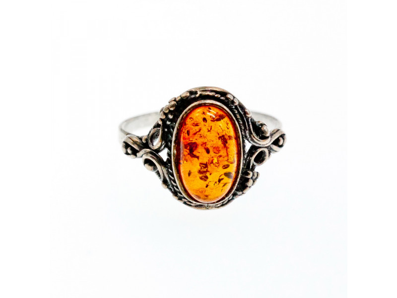 

Кольцо из серебра с янтарем Ажур Натуральный Sky Jewelry 002765