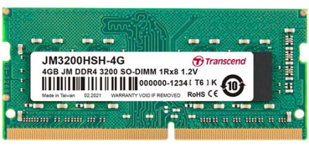 

Оперативна пам'ять Transcend DDR4 4GB 3200Mhz (JM3200HSH-4G) (6736240)