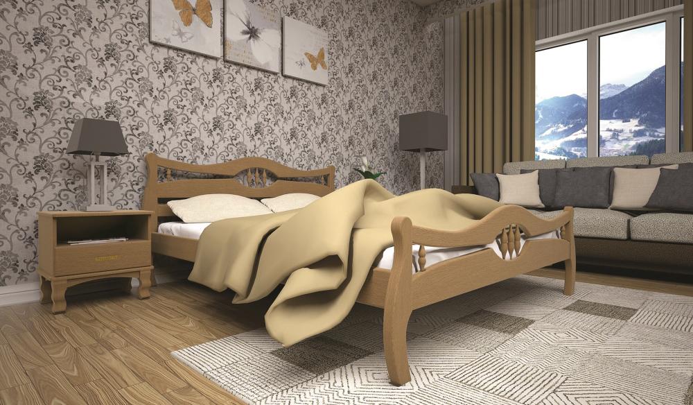 

Кровать ТИС КОРОНА 2 120*200 сосна Лак Ольха