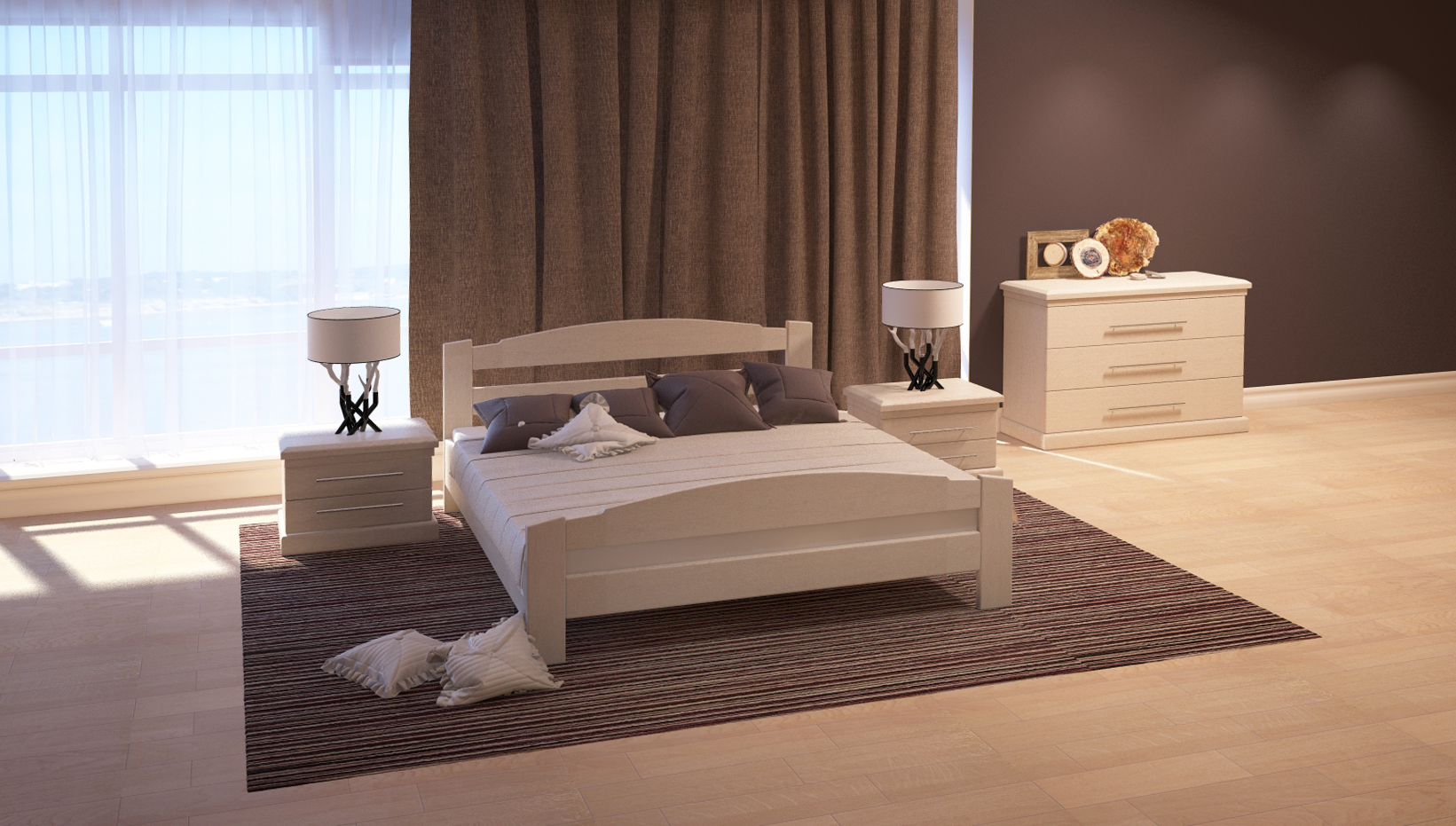 

Кровать ARTmebli Эдель 140х200 Б100 белоснежный