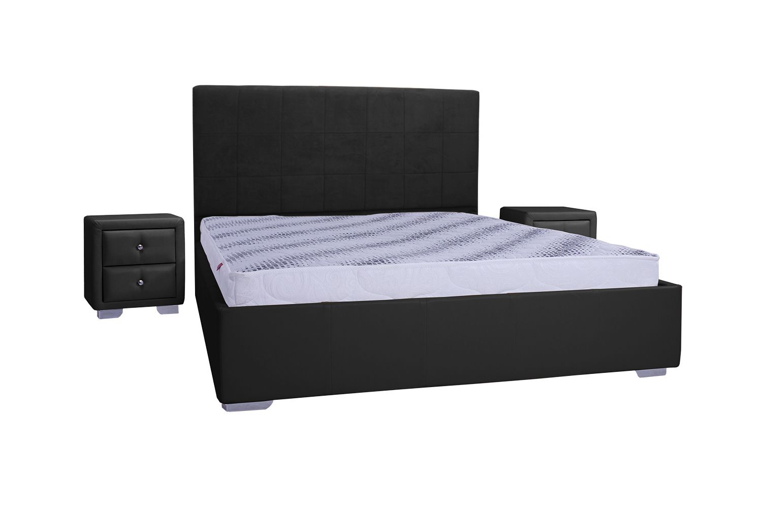 

Кровать со съемным чехлом и механизмом Zevs-M Стелла (металлический каркас) Boom 13 темно-серая 160х200