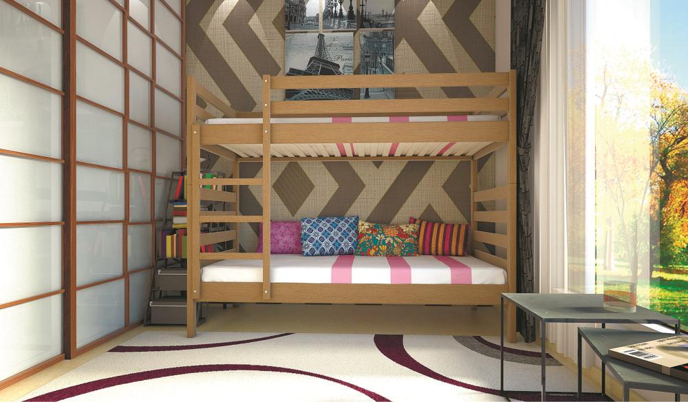 

Кровать ТИС Трансформер-1 80*190 сосна Лак Ольха