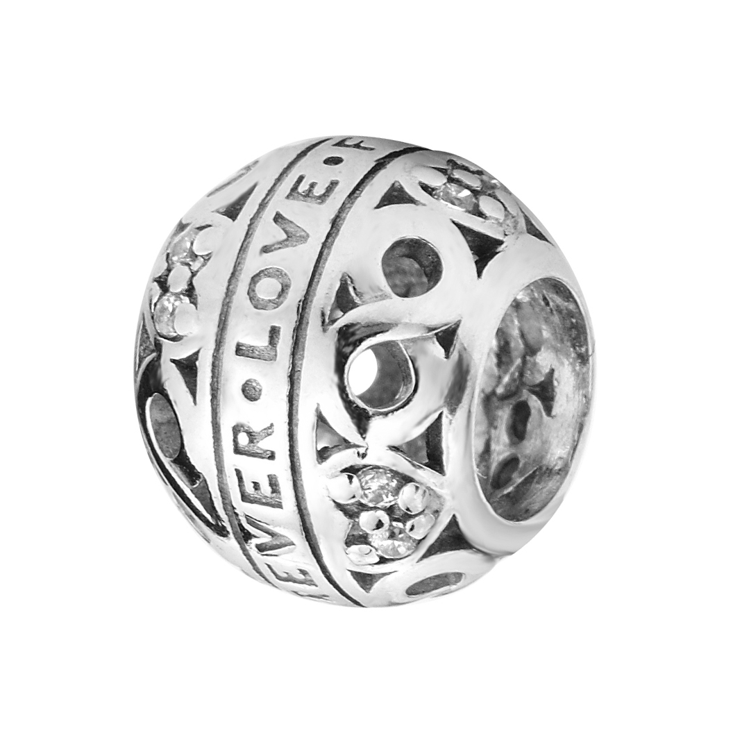 

Серебряный шарм с фианитами 000116406