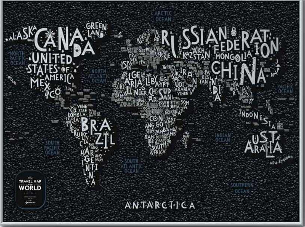 

Скретч Карта Мира LETTERS World