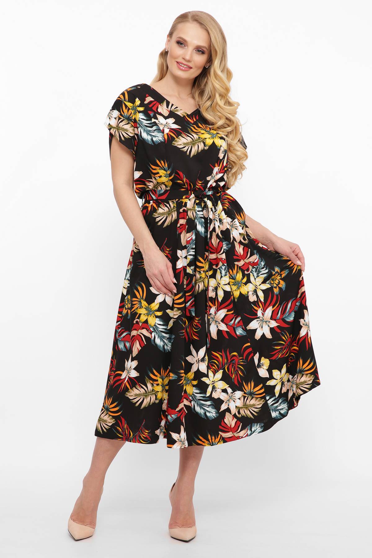 

Летнее платье (цветы) Tatiana ДЭНС черное, Летнее платье (цветы) Tatiana ДЭНС черное 54