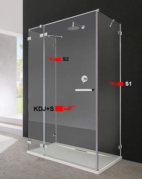 

Бокова Стінка для душової кабіни Radaway Euphoria S1 80 (383051-01)