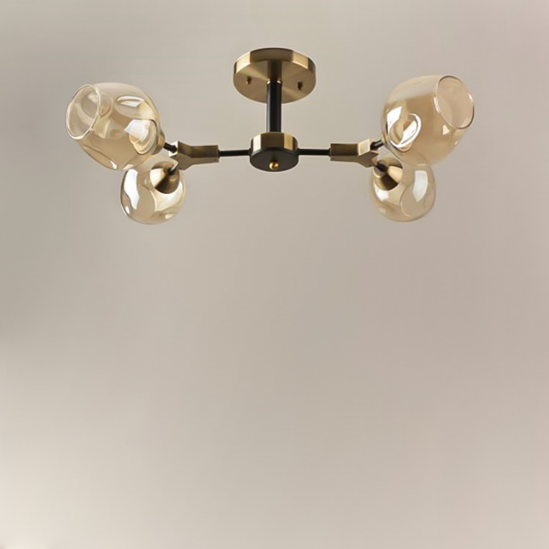 

Люстра стельова Light House SRS-16411/4 бронза + чорний