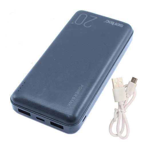 

Power Bank Внешний аккумулятор 20000мАч 2xUSB 2.1А Sertec ST-2066