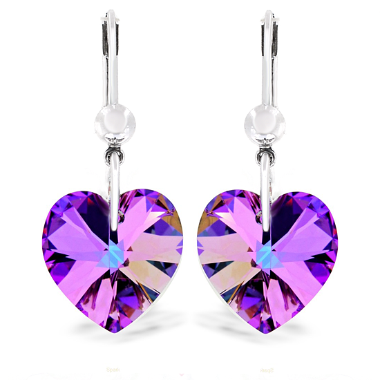 

Серьги KOBI Heart со Swarovski 14 мм модели 7440-0954-36