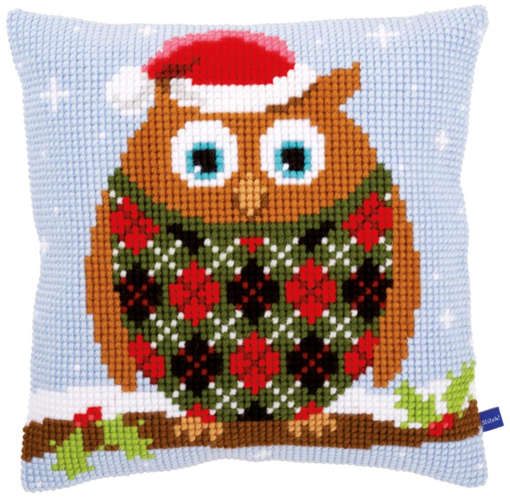 

Набор для вышивания крестом (подушка) Vervaco Christmas Jumper Owl Рождественский джемпер сова PN-0154717
