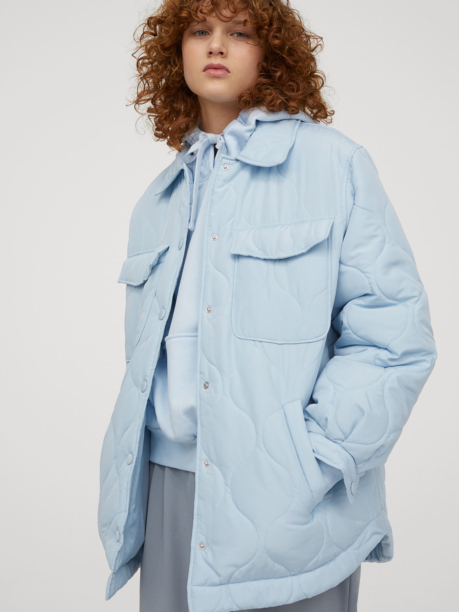 

Куртка H&M 9558553wtr XL Голубая