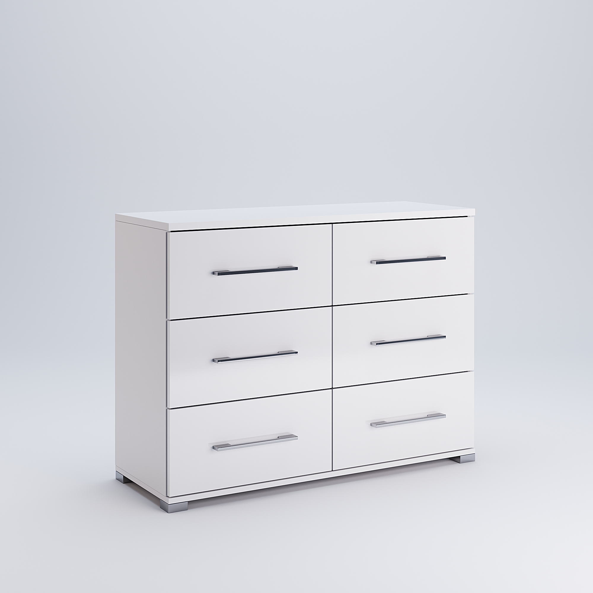 

Комод MiroMark Фемели 6ш белый FM-66-WB