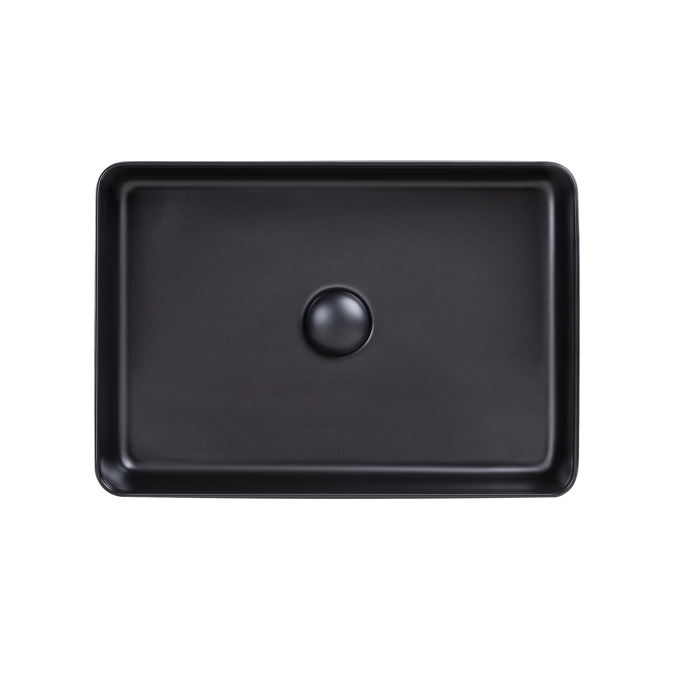 

Раковина-чаша Qtap Tern 510х350 Matt black с донным клапаном QT1711A055MB