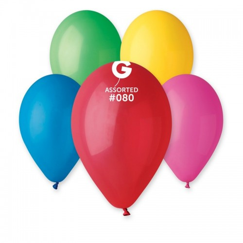 

Шарики воздушные ассорти пастель Gemar Balloons 12" 30 см 100шт (1434357713)