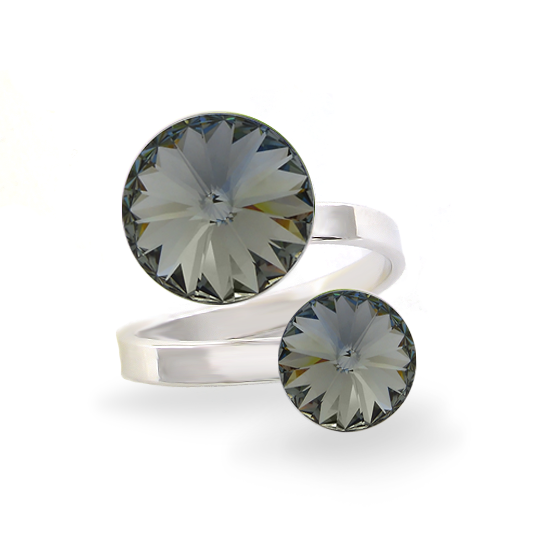 

Кольцо KOBI RIVOLI 8+12 мм со Swarovski модели 7770-3010-04-32