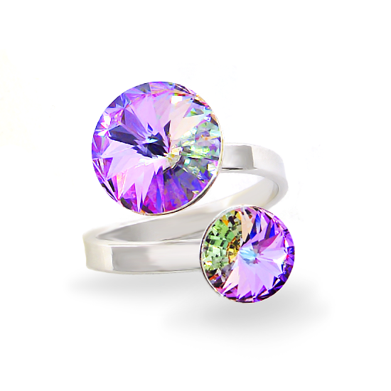 

Кольцо KOBI RIVOLI 8+12 мм со Swarovski модели 7770-3010-22-32