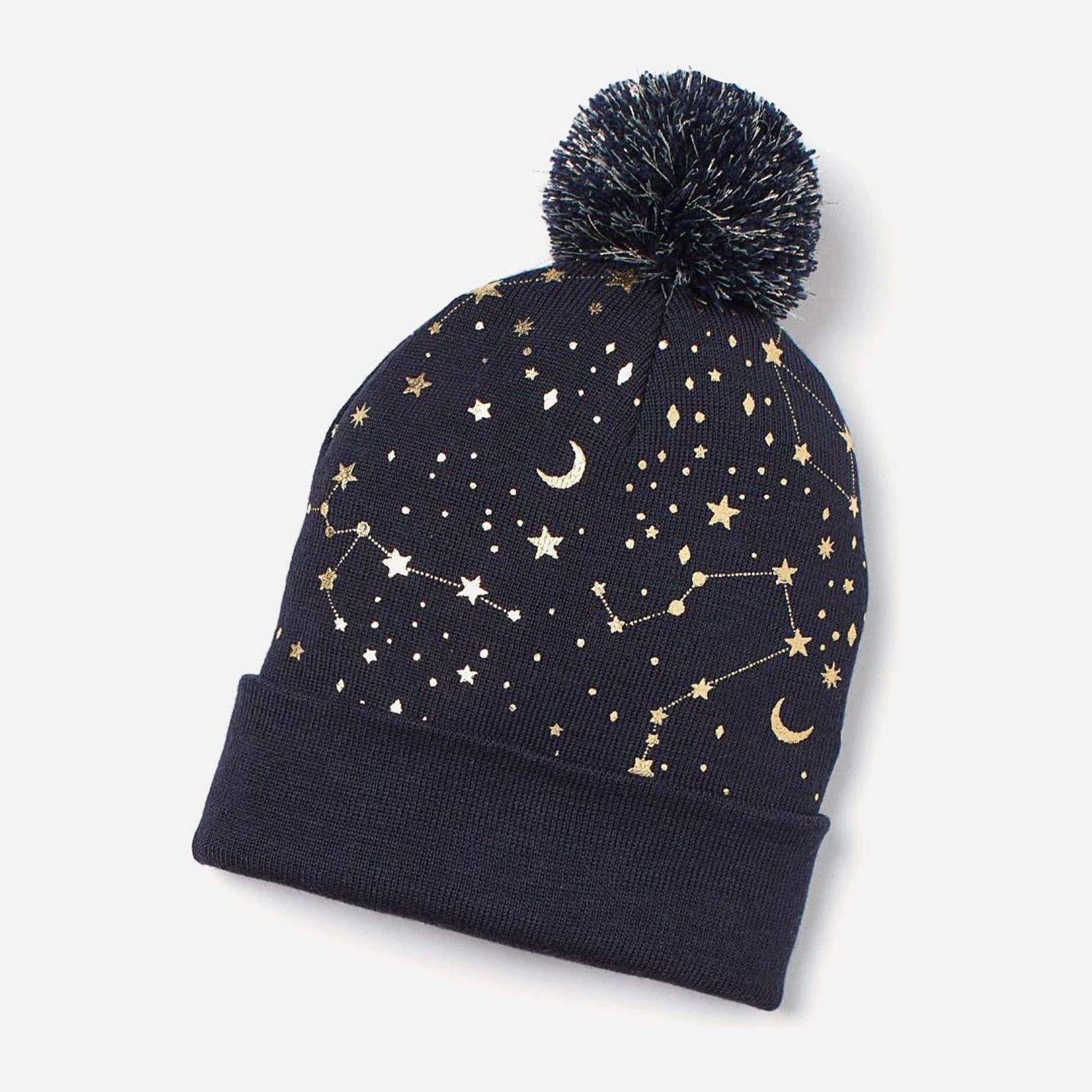 

Зимняя шапка H&M 1610-8794032 50 см Темно-синий/Звезды