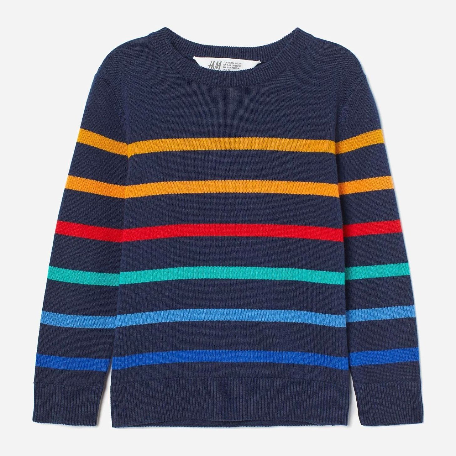 

Джемпер H&M 1910-6969912 110-116 см Темно-синий/Полоска