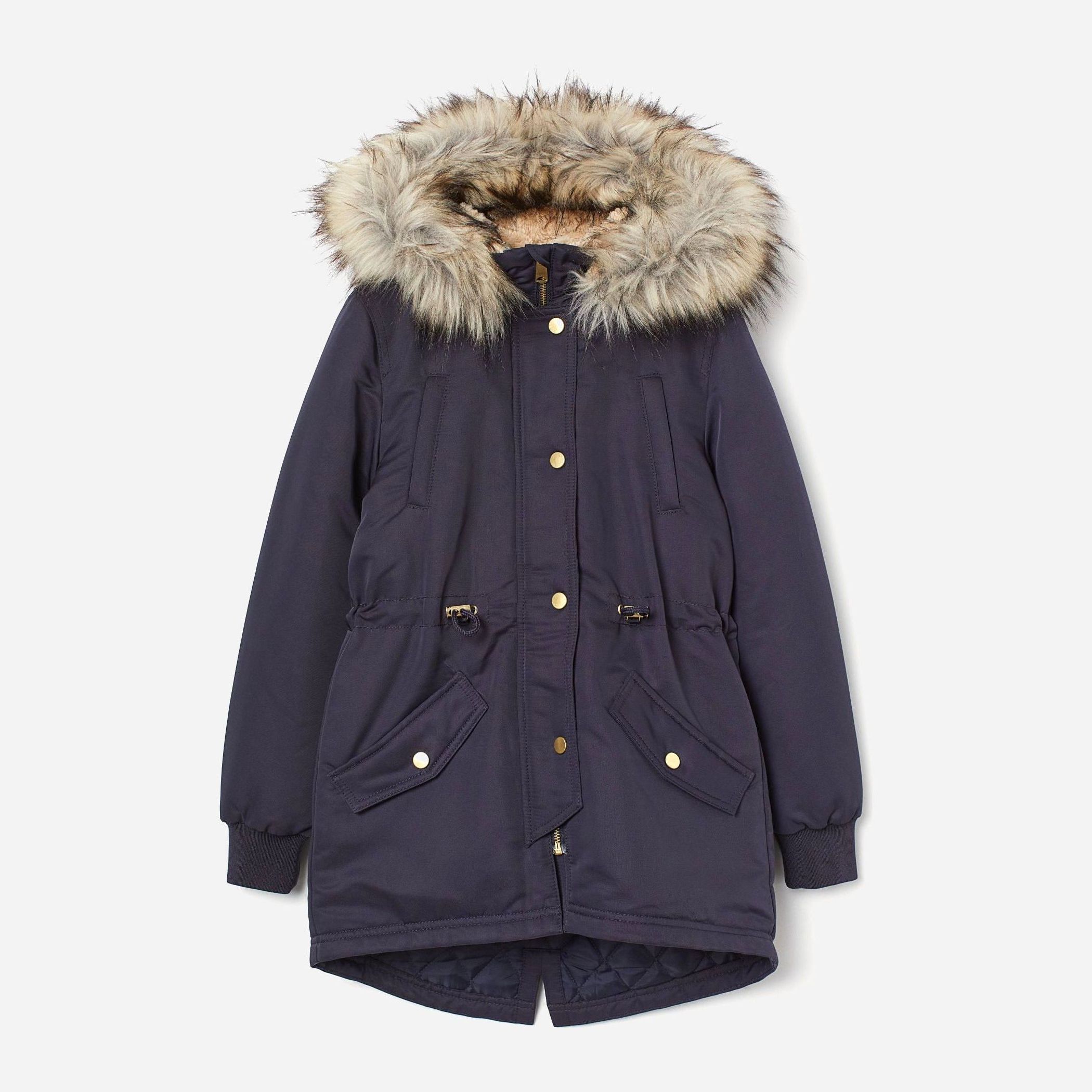 

Зимняя куртка-парка H&M 608-8721262 164 см Темно-синяя
