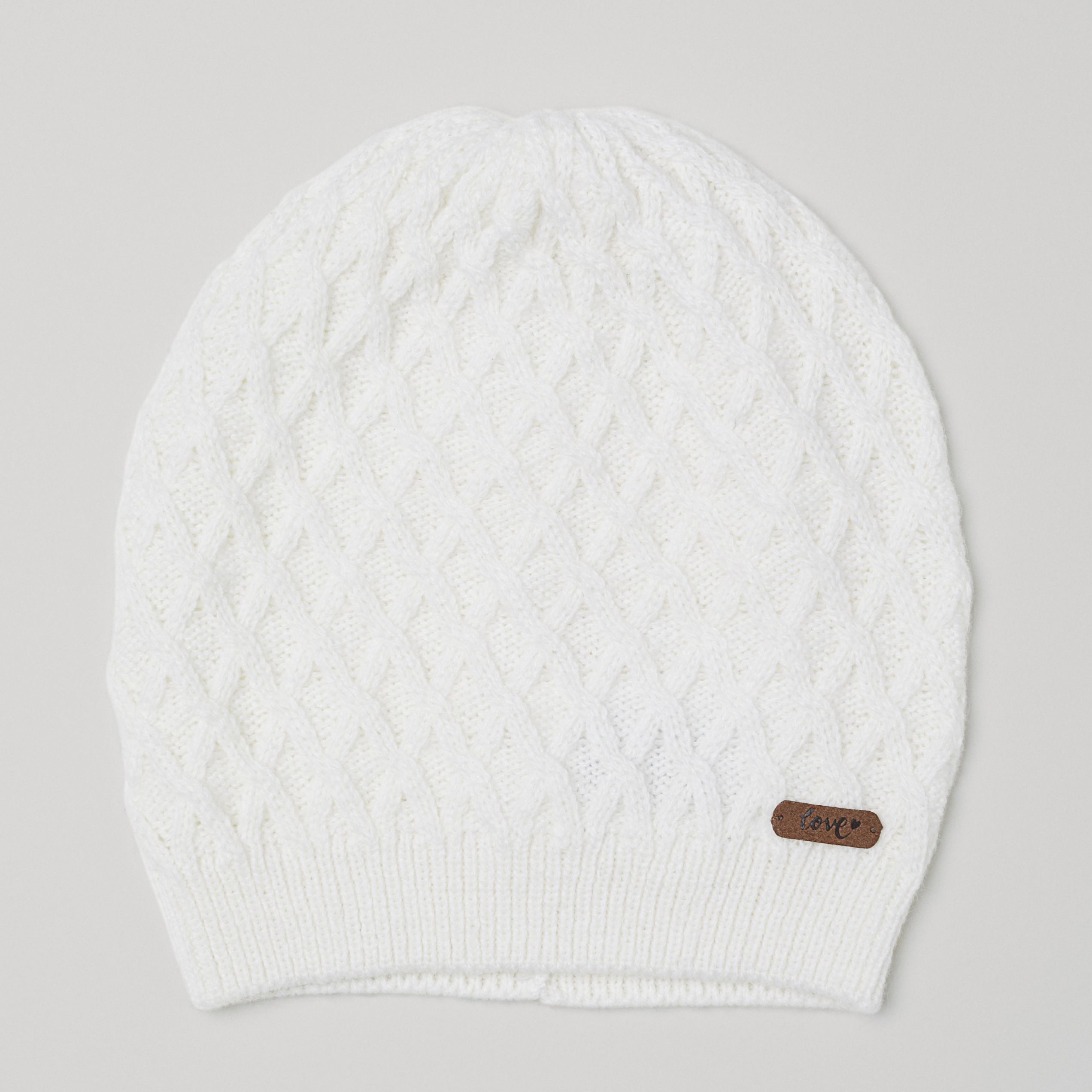 

Демисезонная шапка H&M 6170698 52-54 см Белая