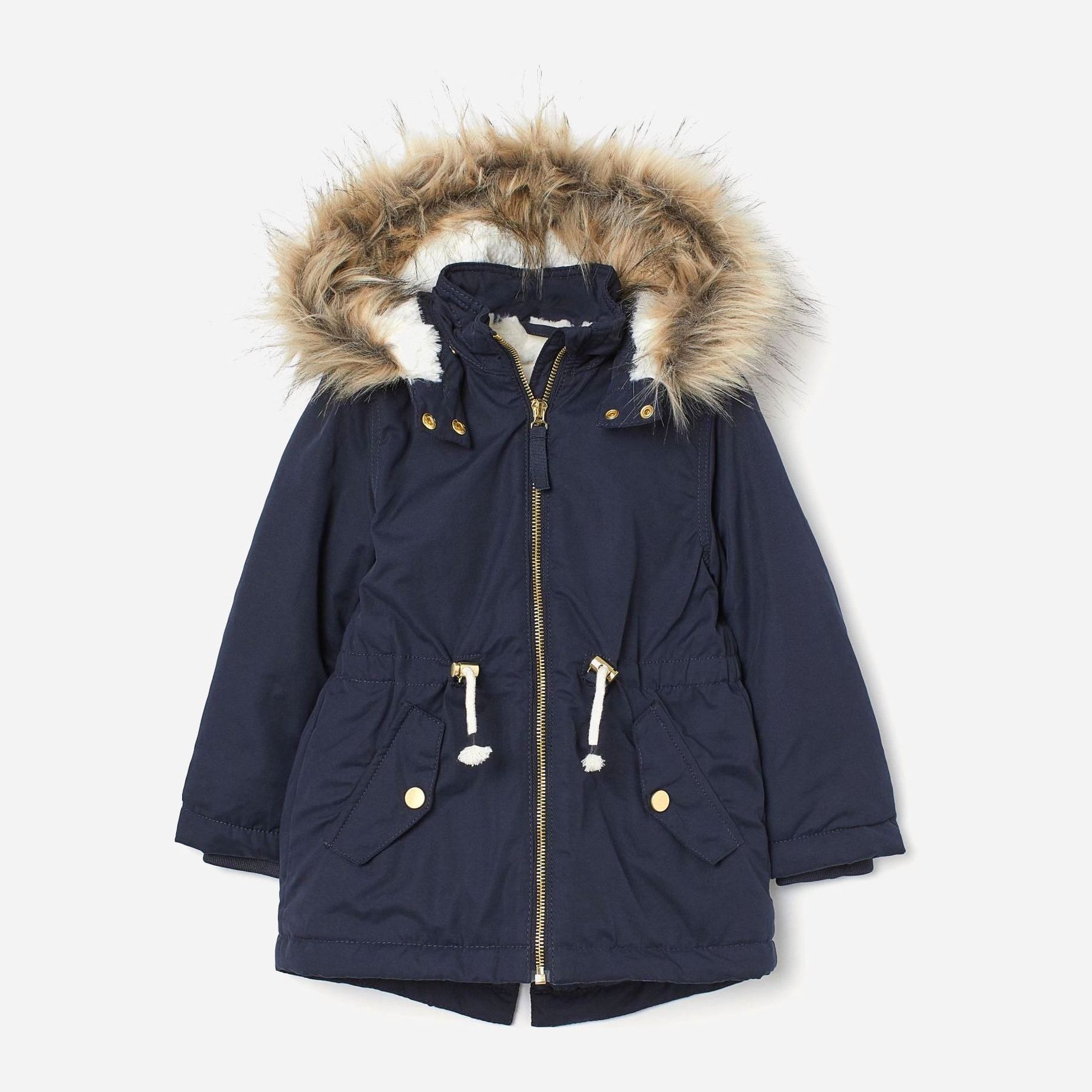 

Зимняя куртка-парка H&M 709-8740972 134 см Темно-синяя