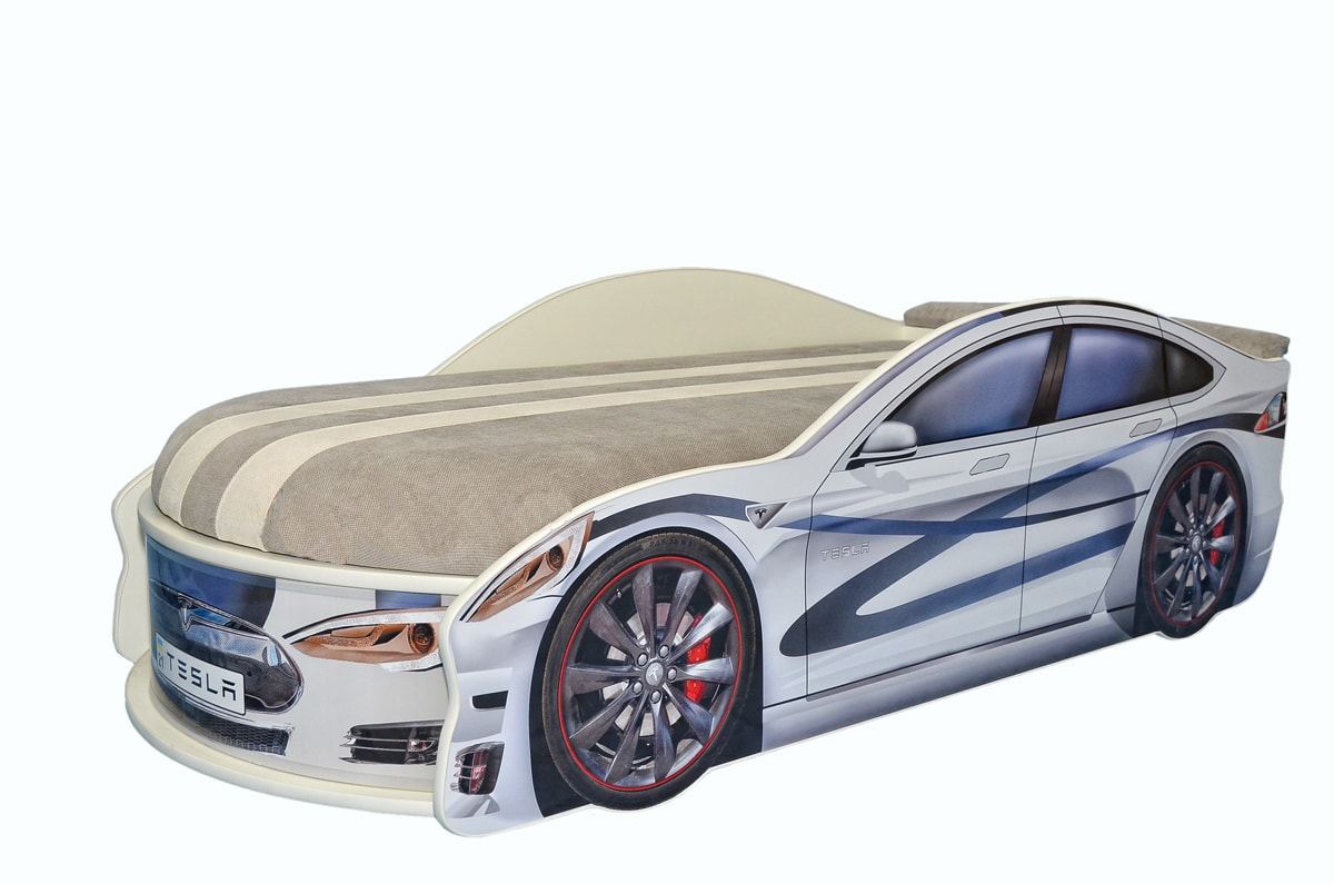 

Кровать-машина Avto-UA TESLA белая с матрасом Спорт с механизмом 70х150