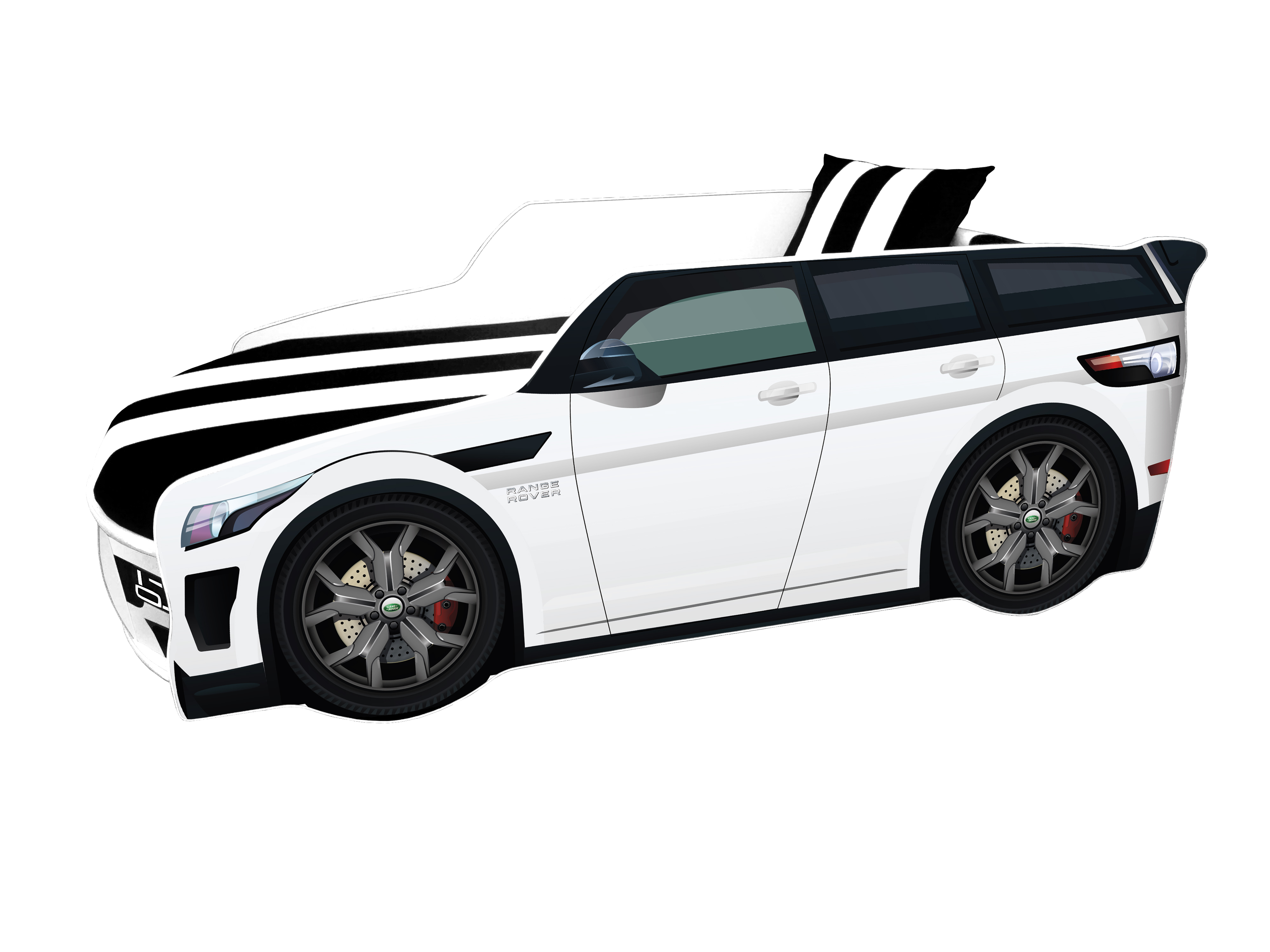 

Кровать с матрасом Viorina Deko Premium Range Rover Белый P001 без ПМ 80х180