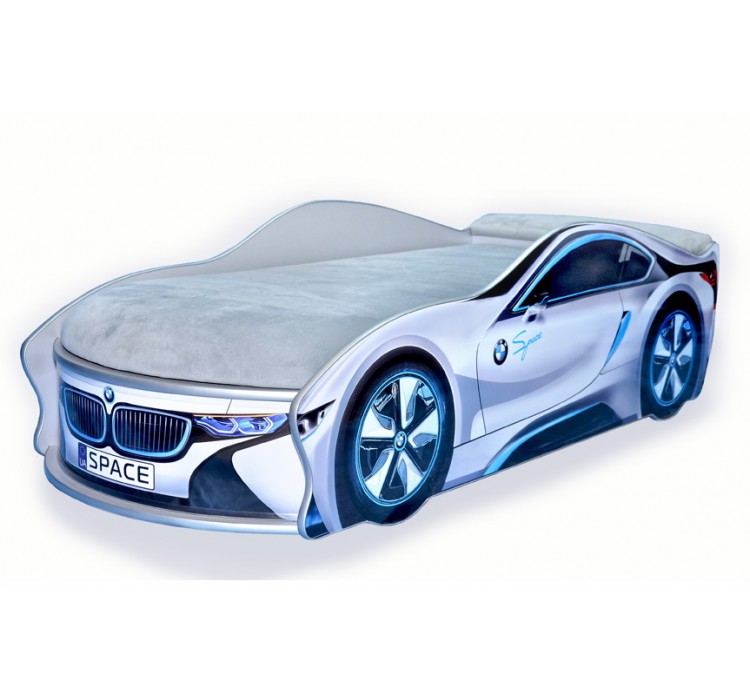 

Кровать-машина Avto-UA BMW Space серая с матрасом Стандарт с механизмом 80х180