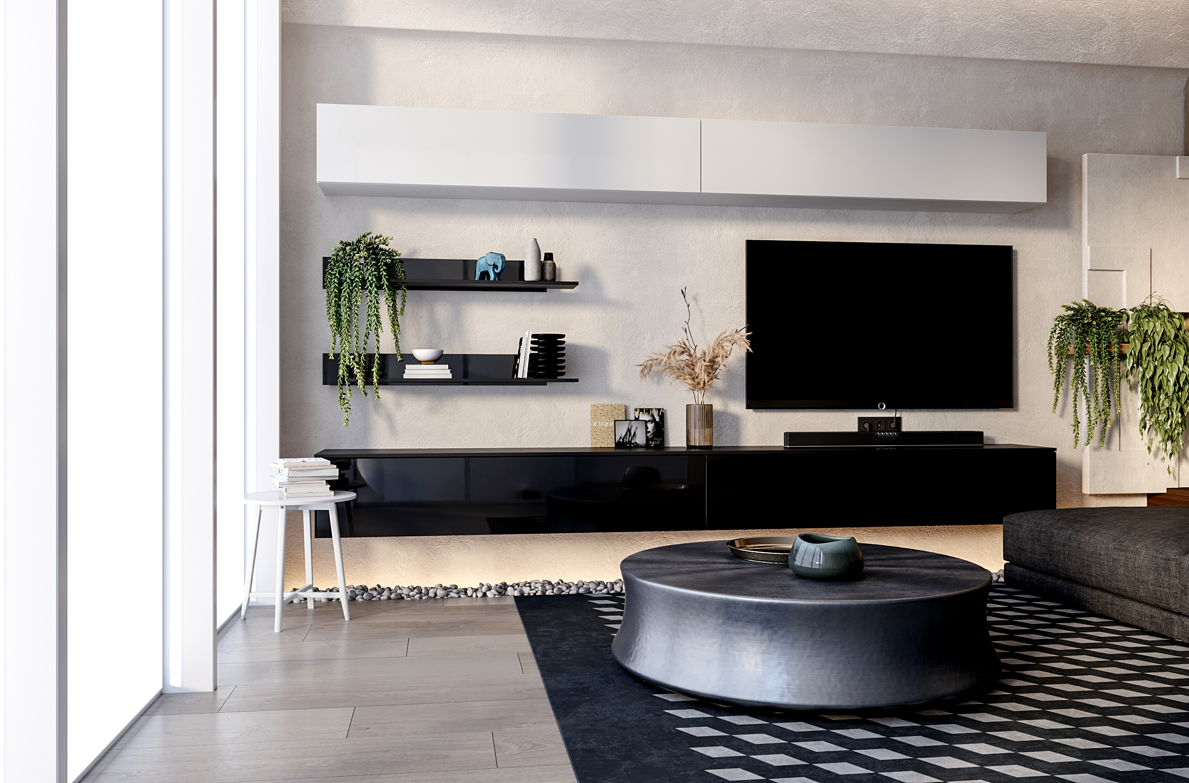 

Гостиная MiroMark BOX TV6 черно-белый BX-TV6-WB/BL