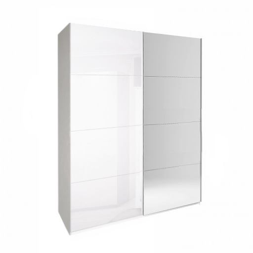 

Шкаф-купе MiroMark Bella 2.0 Белый глянец Двухдверный с зеркалом BL-15-WB + OP-14-WB + OP-17-WB